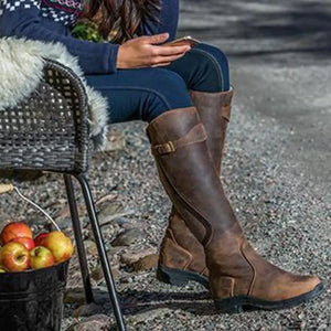 HERA - Elegante Kniehohe Stiefel mit Schnallenakzent