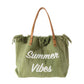 HERA Sommer Vibes Strandtasche | Bunte Strandtasche mit sommerlichem Aufdruck