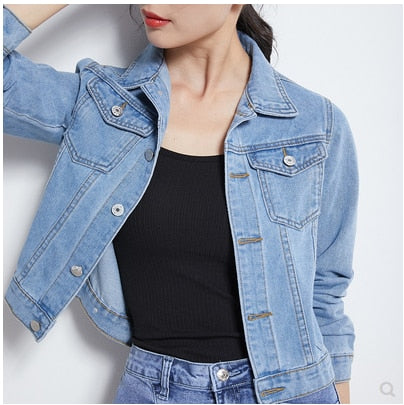 HERA Lässige Jeansjacke | Damen Kurze Denim-Jacke für Elegante Outfits