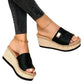 HERA - Damen Sommer Plateau Keilsandalen