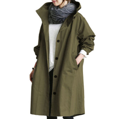 HERA | Modischer langer Trenchcoat Damen Wechsel Saison 2023