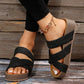 HERA – Gewebte Sandalen mit dicker Sohle