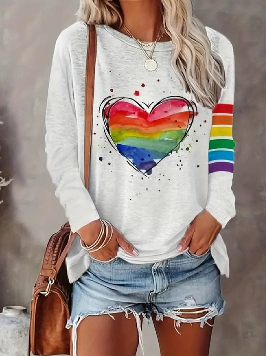 HERA | Damen Regenbogen Shirt