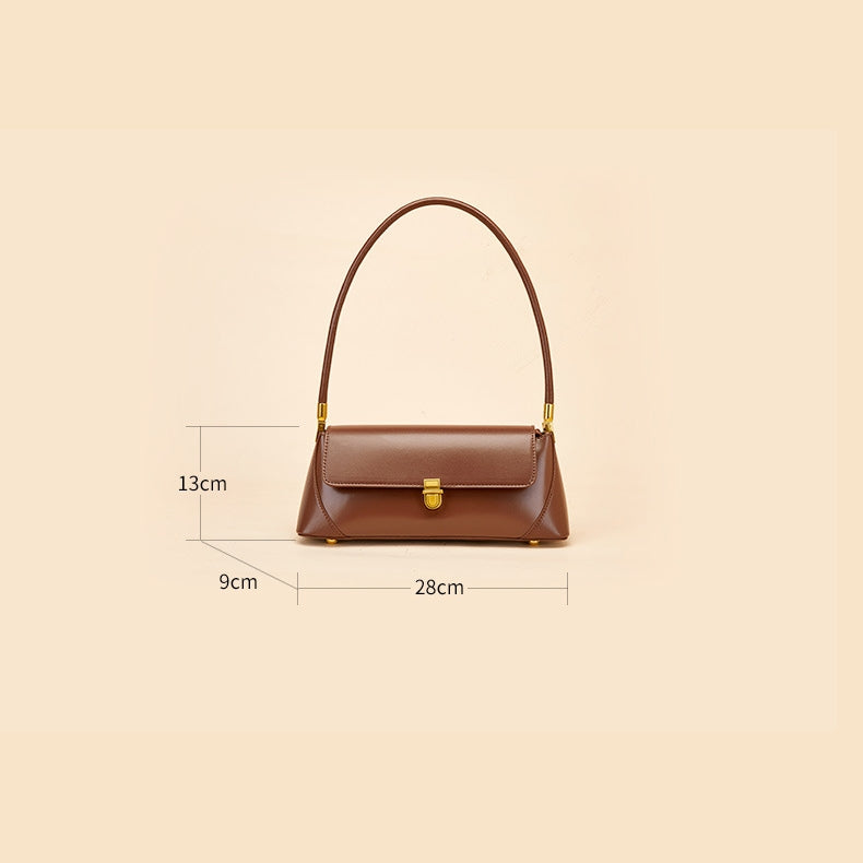 HERA - Klassische Baguette-Schultertasche im Vintage-Stil