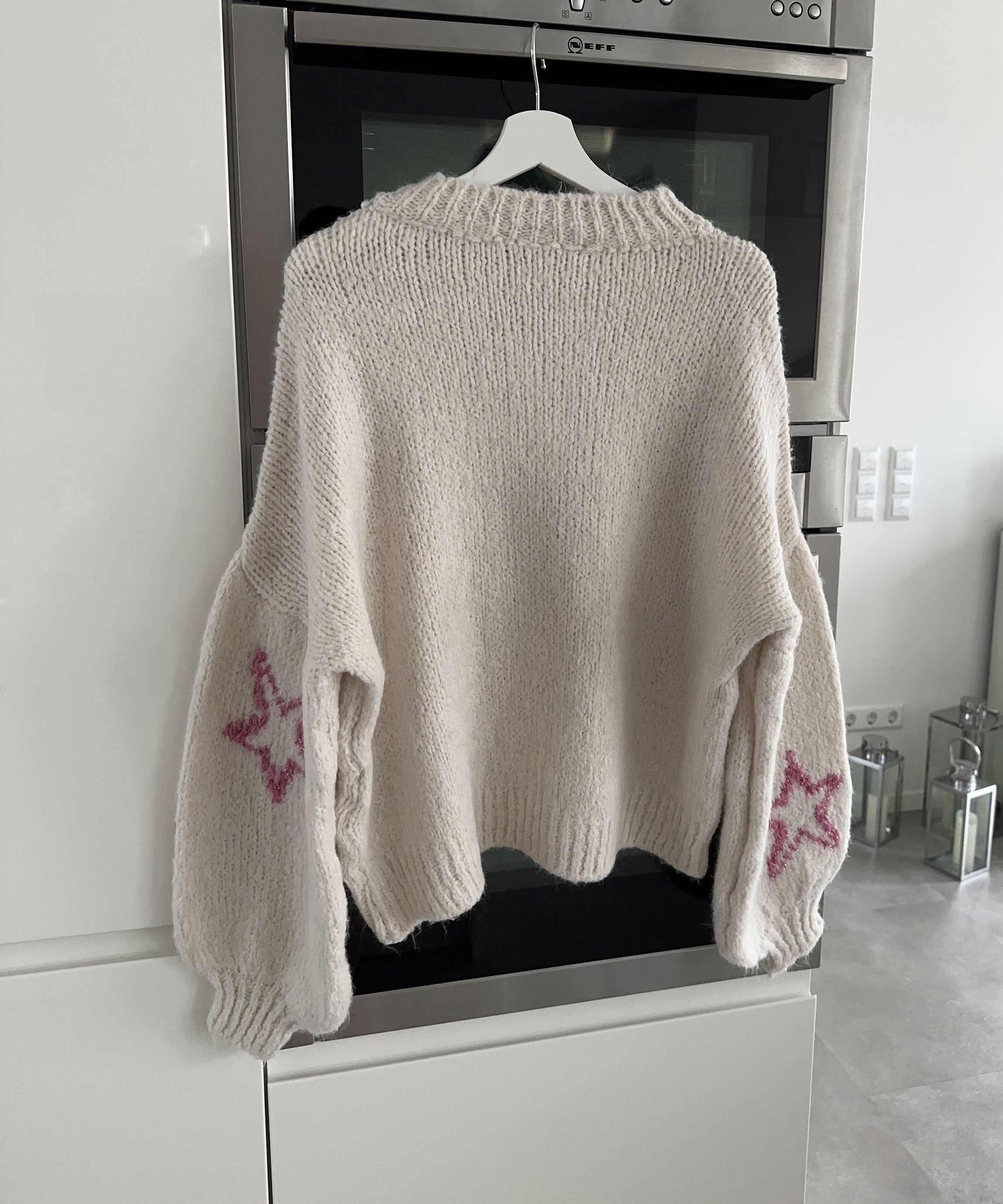 HERA Pullover Sterne Beige