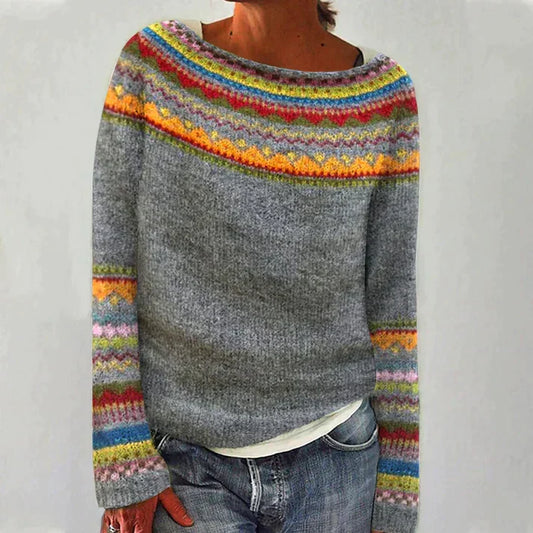 HERA -Pullover mit langen Ärmeln und Druck