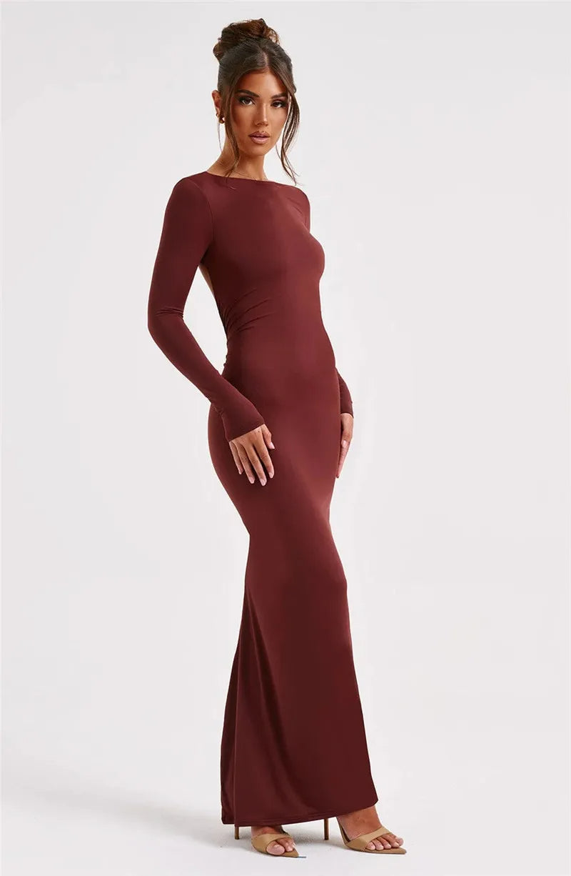 HERA | Elegantes Schwarzes Rückenfreies kleid