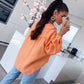 HERA Musselin Bluse Freya Pastel Orange Kurz