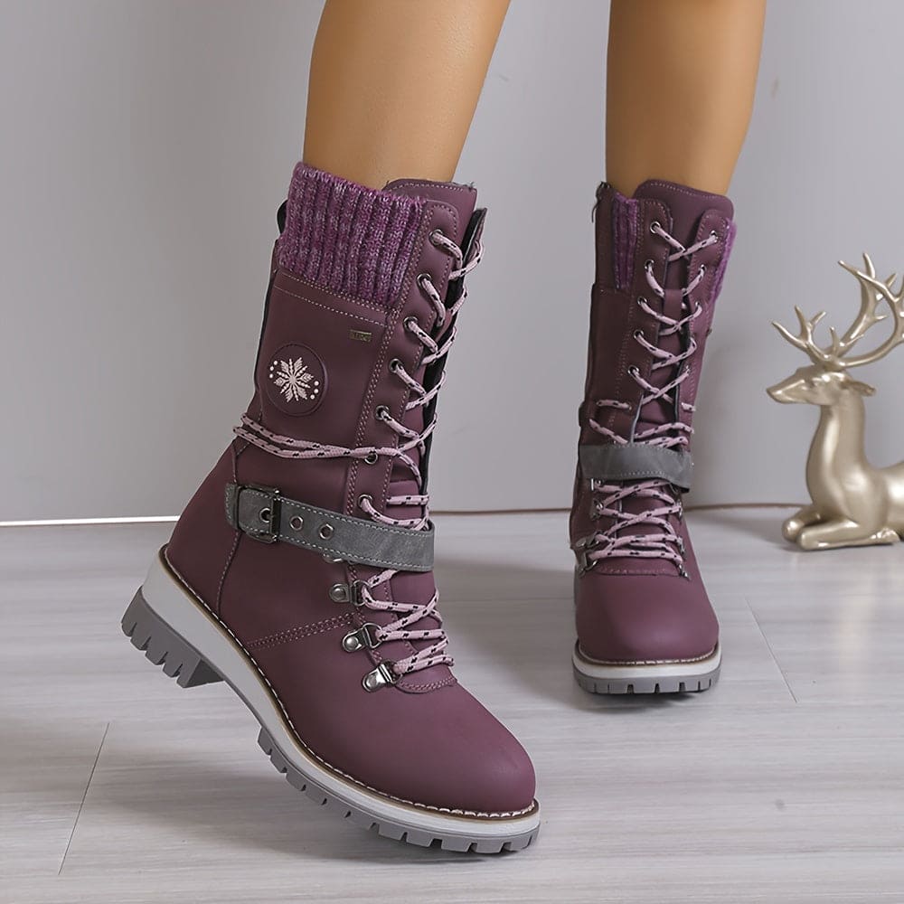 HERA - Elegante Gestrickte Thermo-Stiefel