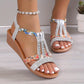 HERA Inka™ - Boho Glam Strass geflochtene Keilsandalen [Letzter Tag Raabtt]