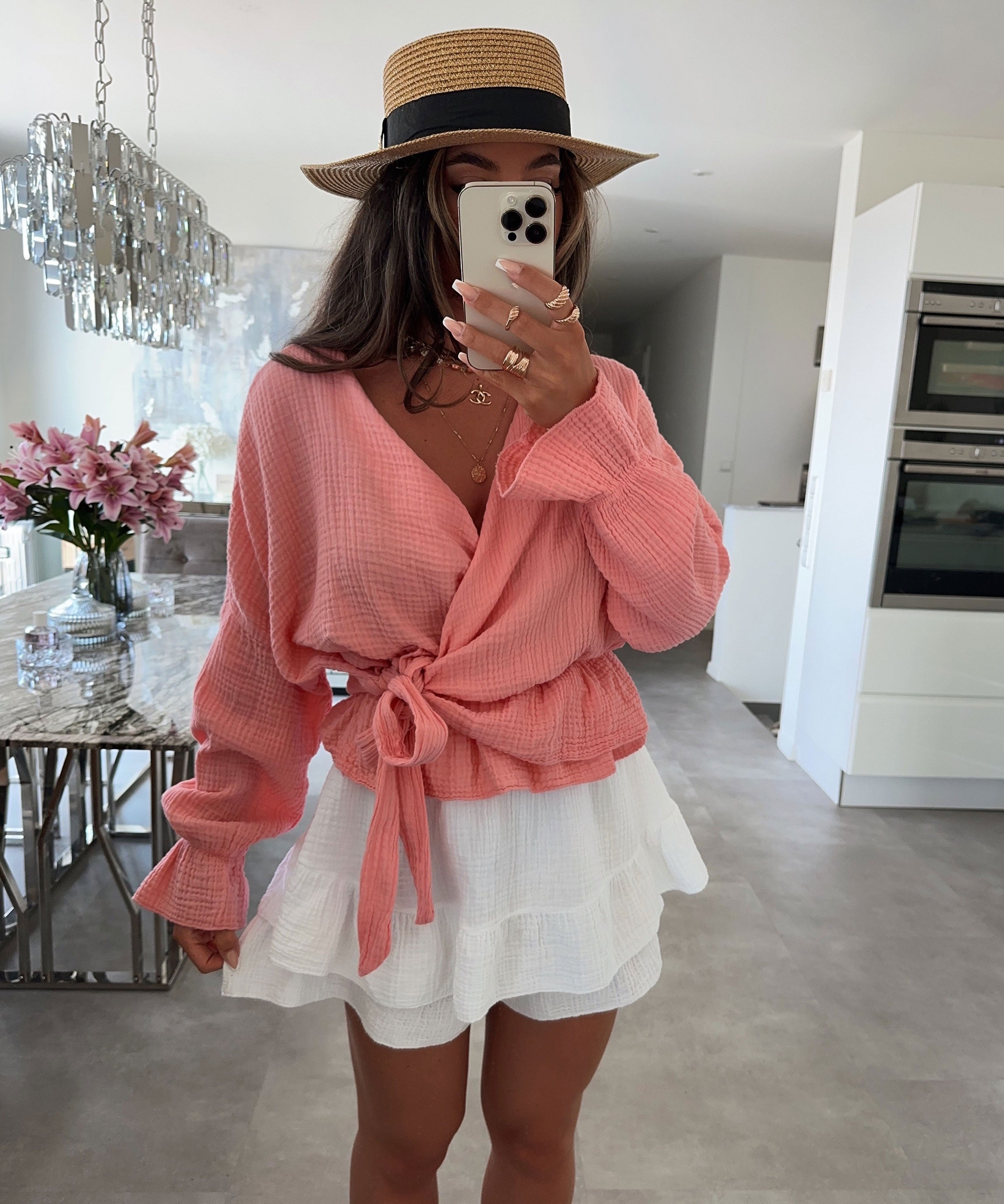 HERA Bluse Celine Peach