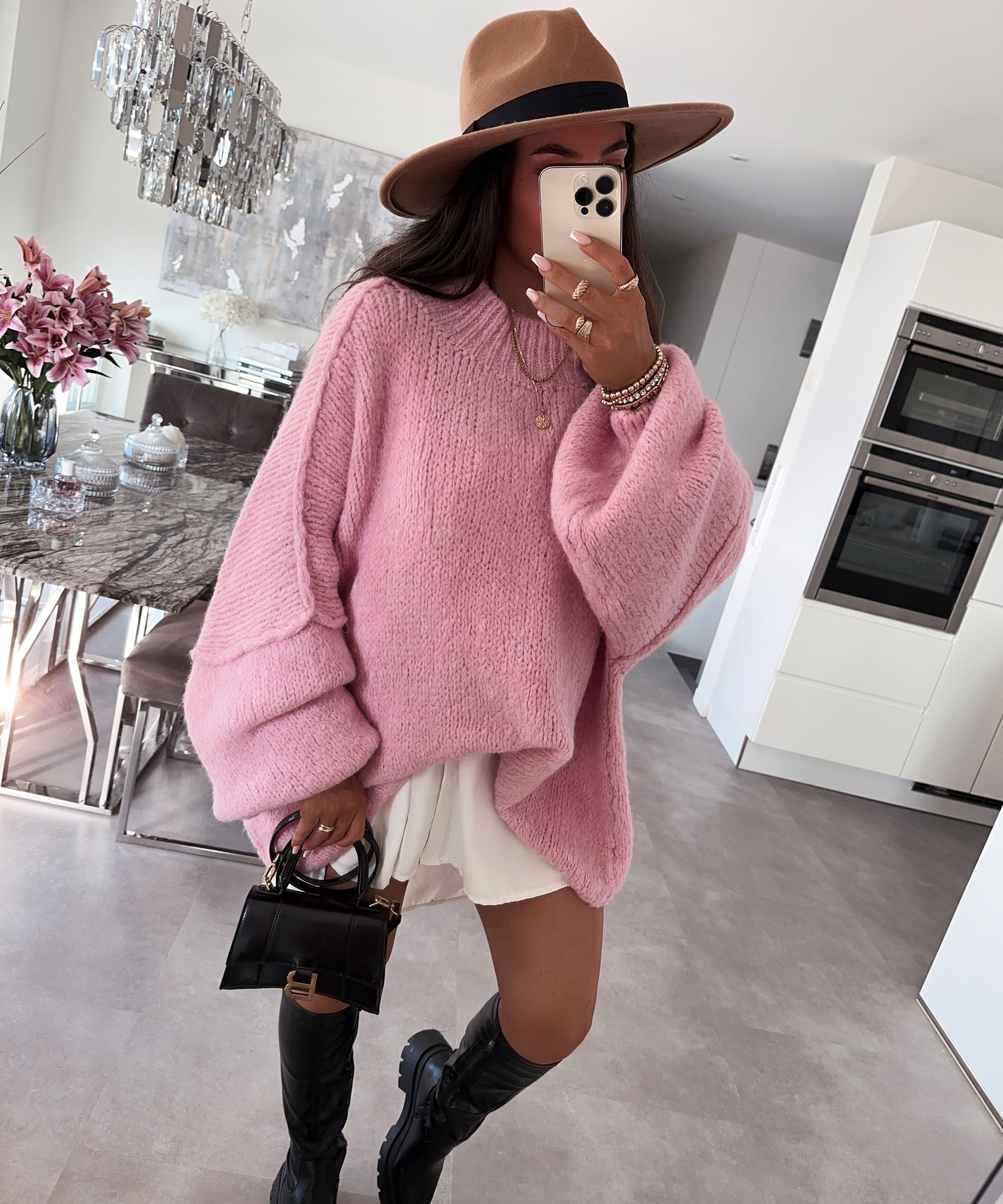 HERA Pullover Nata Rosa