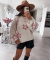 HERA Pullover Sterne Beige