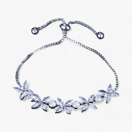 HERA Zirkonia Blumen Charm-Armband