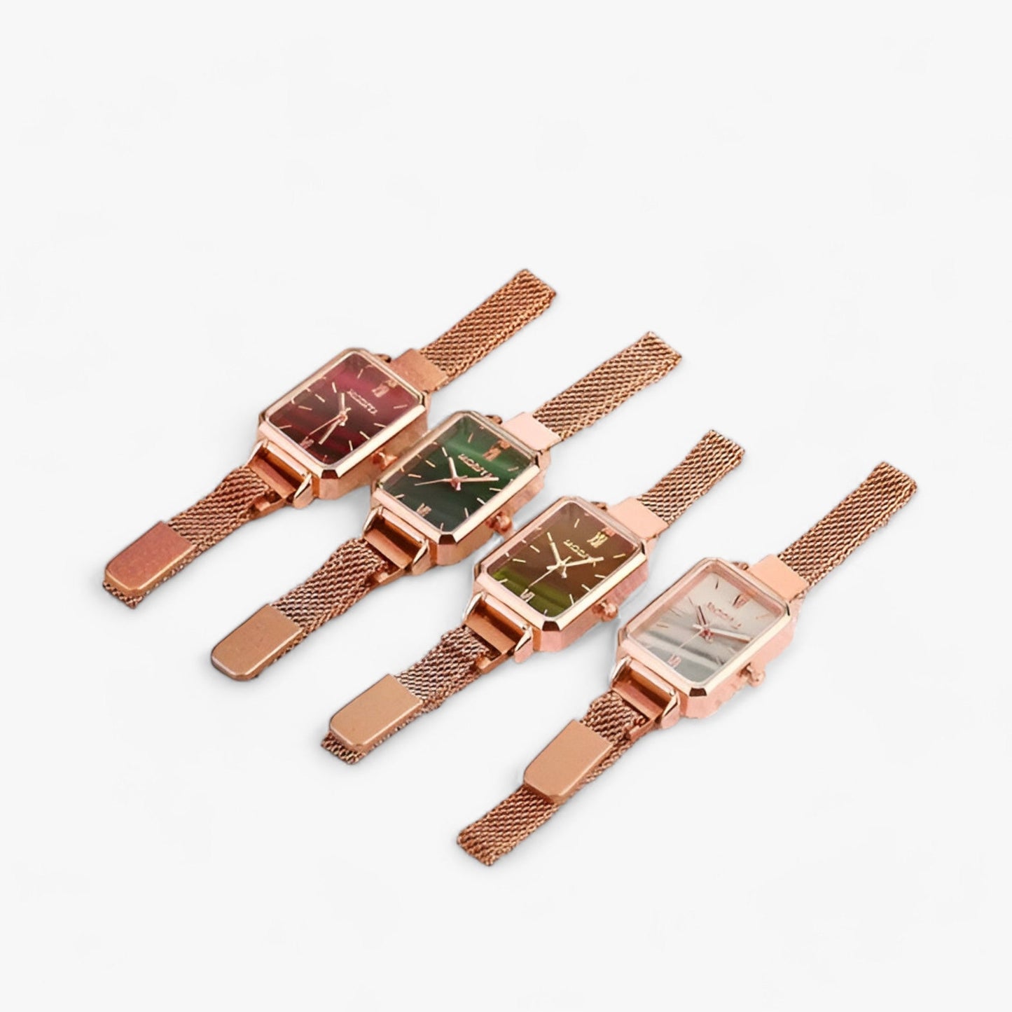 HERA Modische quadratische Uhr - Magnetisches Armband für mühelosen Stil