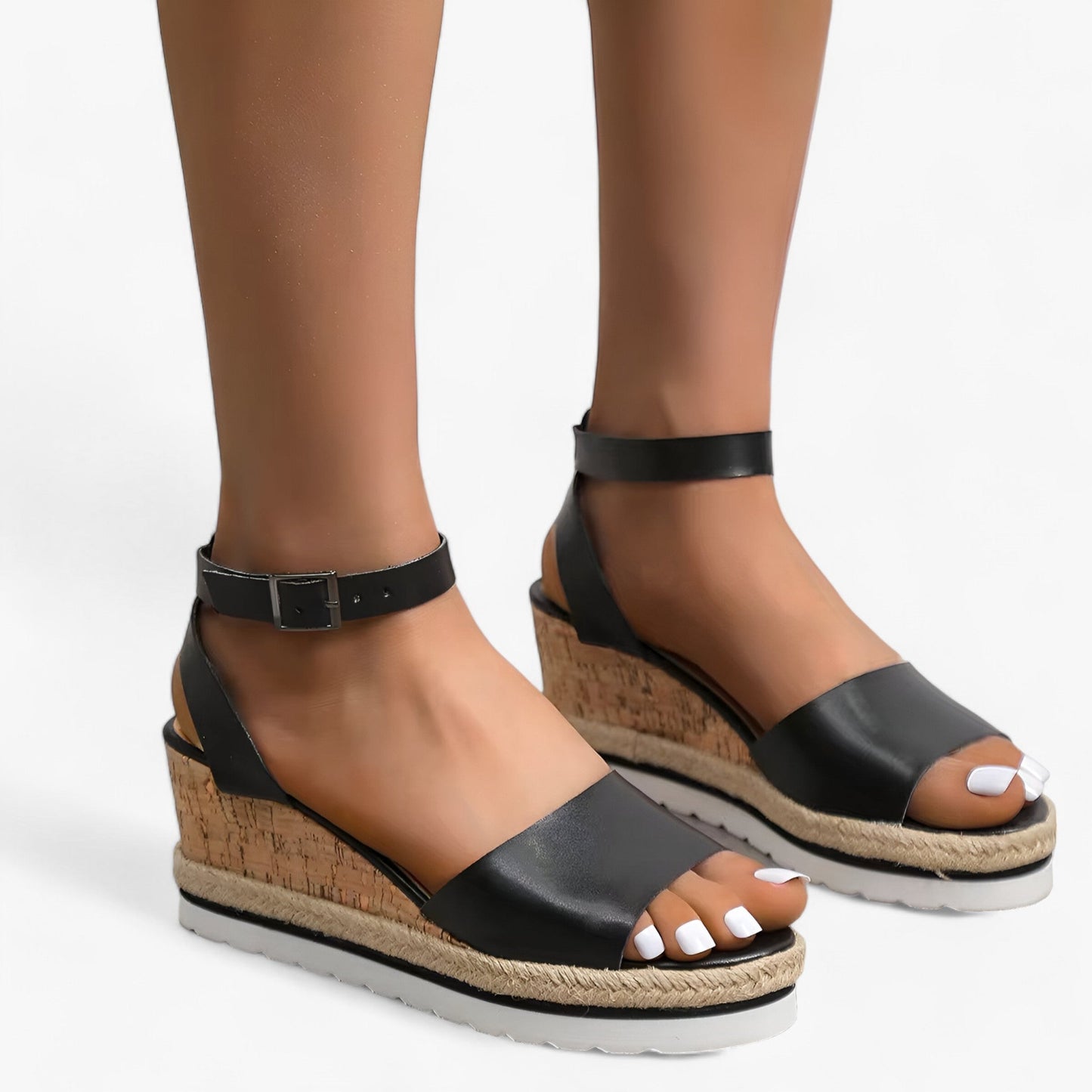 HERA Athia | Vegane Leder-Keilsandalen - Stilvoll und bequem