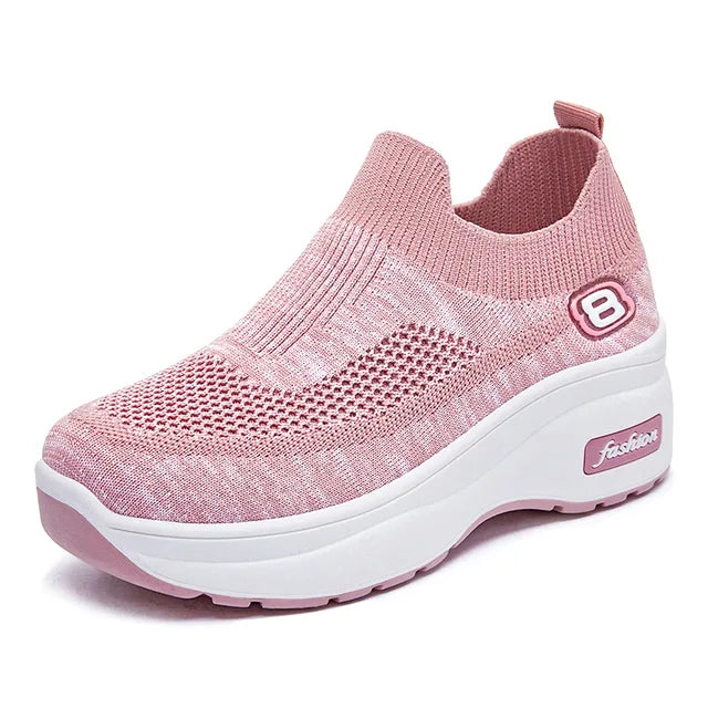 HERA – Atmungsaktive Mesh-Plateau-Sneaker für Damen