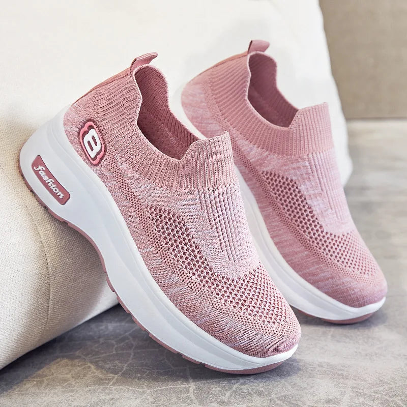 HERA – Atmungsaktive Mesh-Plateau-Sneaker für Damen